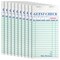 10 Pack Restaurant Server Note Pads with Carbon Copy for Guest Checks, Waiter, Waitress 500 Total Tickets (3x7 In)